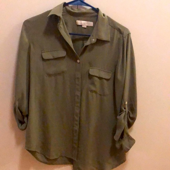 LOFT Tops - Loft shirt olive/army color XS